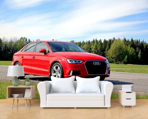 Быстрая красный Ауди Быстрая красный Ауди