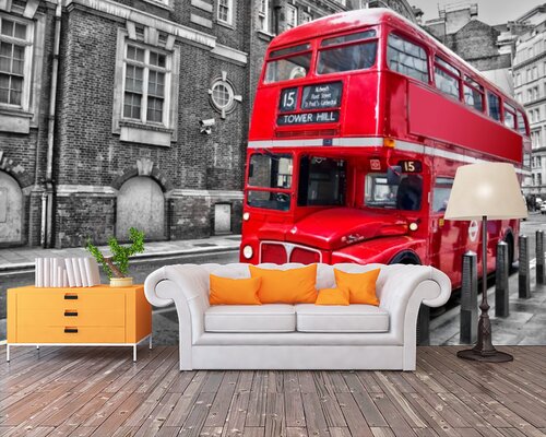 Двухъярусный автобус в городе Двухъярусный автобус в городе