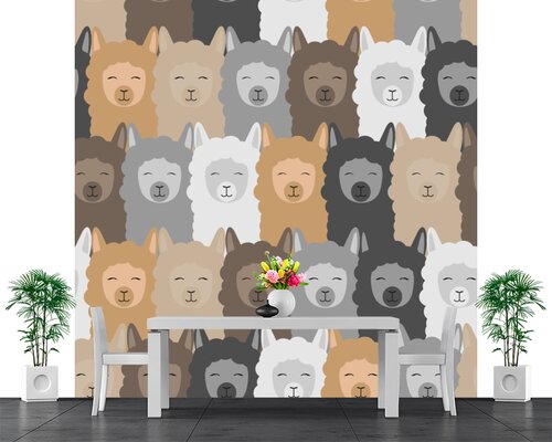 Фон с альпаками Фон с альпаками