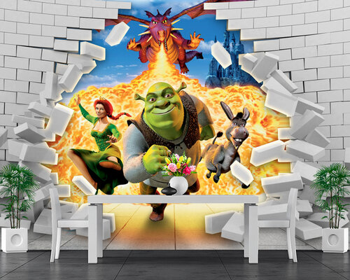 Шрек в стене Шрек в стене