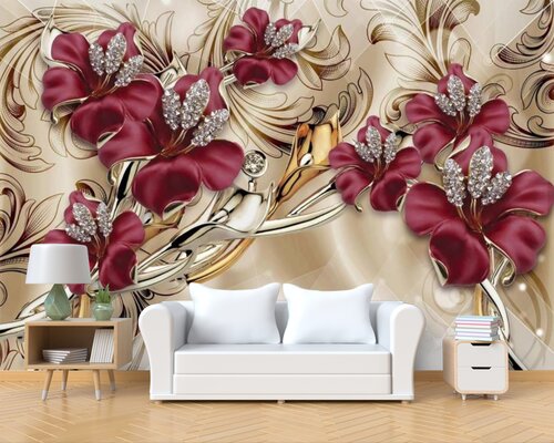 Бордовые красивые цветы Бордовые красивые цветы