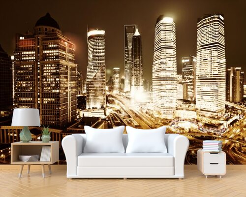 Освещенный мегаполис Освещенный мегаполис