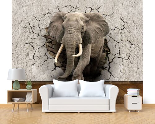 Слон выходит из стены Слон выходит из стены