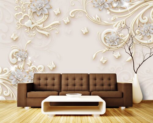 Узор с нежными цветами Узор с нежными цветами