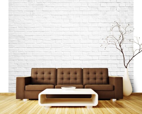 Белая кирпичная стена Белая кирпичная стена