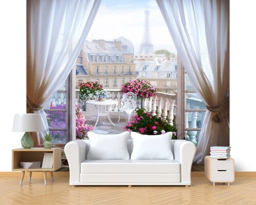 Вид из окна на утренний Париж Вид из окна на утренний Париж