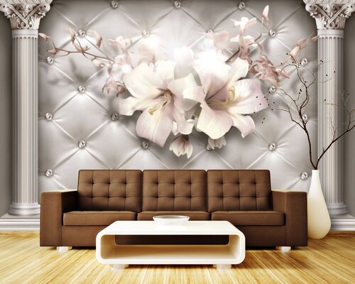 Колонны и цветы на каретной стяжке Колонны и цветы на каретной стяжке