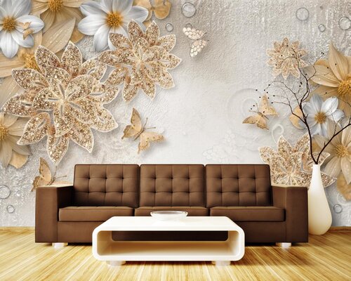 Цветы декоративные с камнями Цветы декоративные с камнями