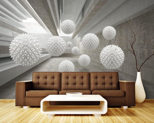 Колючие белые шары Колючие белые шары