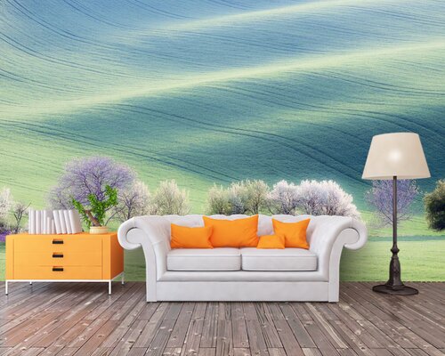 Фиолетовые деревья на горных лугах Фиолетовые деревья на горных лугах