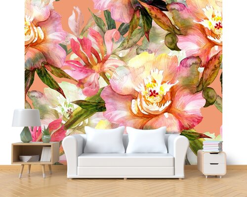 Нарисованные дивные цветы Нарисованные дивные цветы