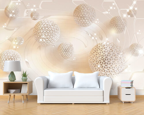 3D Шары на бежевом 3D Шары на бежевом