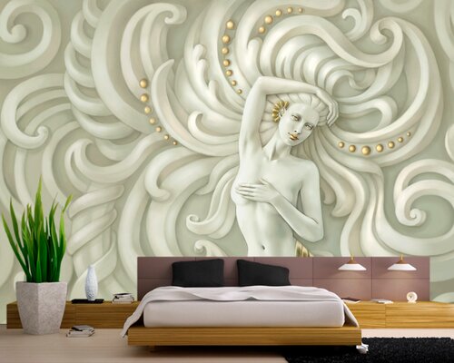 Барельеф. Юная девушка в золотом Барельеф. Юная девушка в золотом