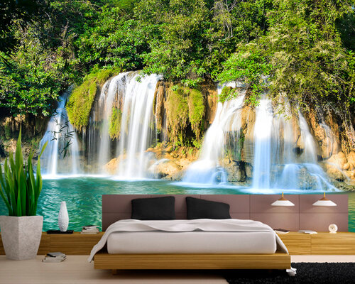 Красивый теплый водопад Красивый теплый водопад