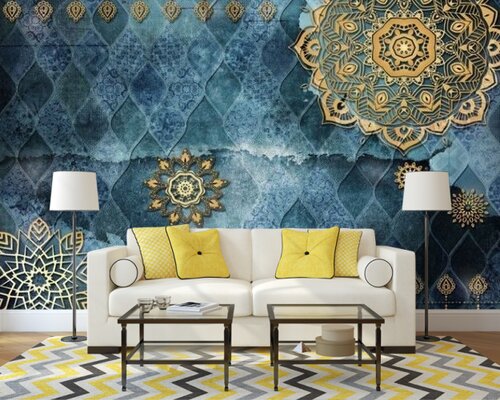 Рисунок на сине-голубом фоне Рисунок на сине-голубом фоне