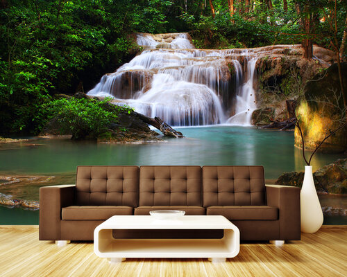 Водопад вечером Водопад вечером