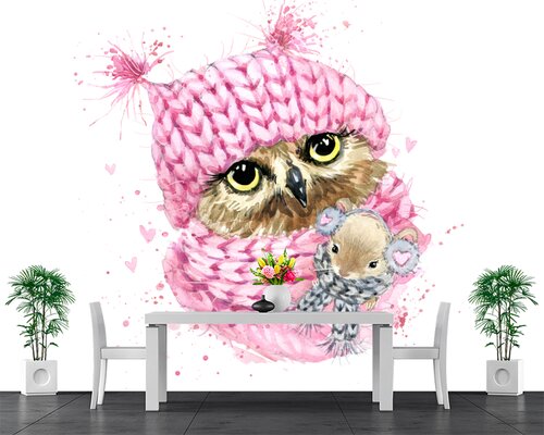 Совушка в розовой шапке Совушка в розовой шапке