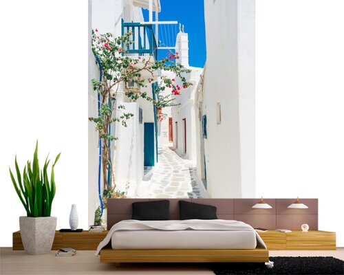 Бело-голубые улочки греческих городков Бело-голубые улочки греческих городков