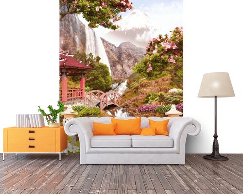 Водопад в Японии Водопад в Японии