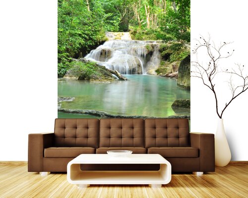 Утренний вид на водопад Утренний вид на водопад