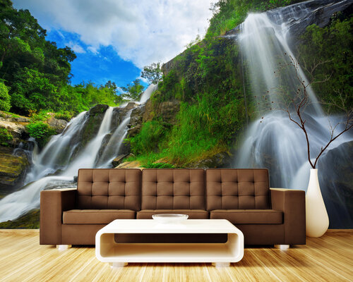 Красивый горный водопад Красивый горный водопад