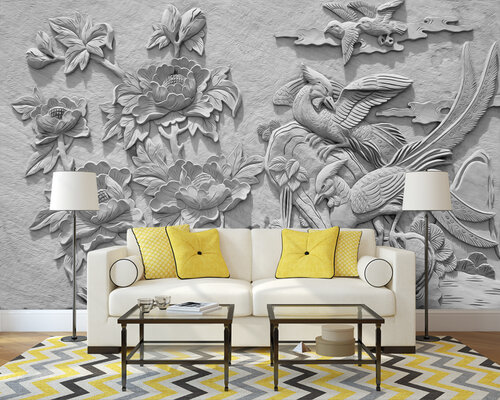 Цветы и птицы застывшие в камне Цветы и птицы застывшие в камне