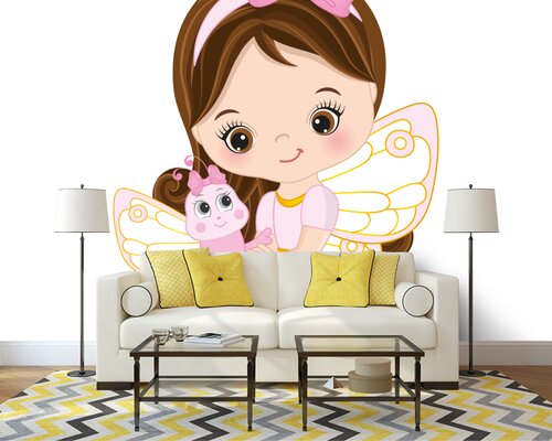 Малютка фея с бабочкой Малютка фея с бабочкой