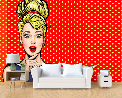 Комикс арт-девушка Комикс арт-девушка