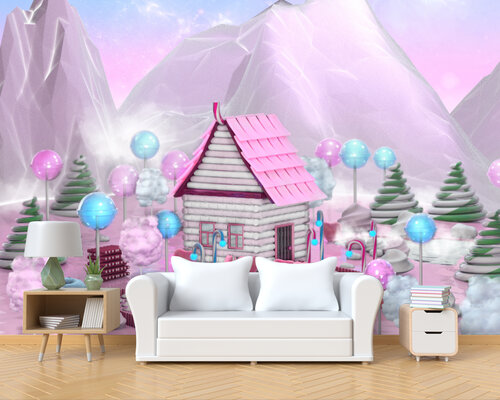 Сладкий дом из конфет и печенья Сладкий дом из конфет и печенья