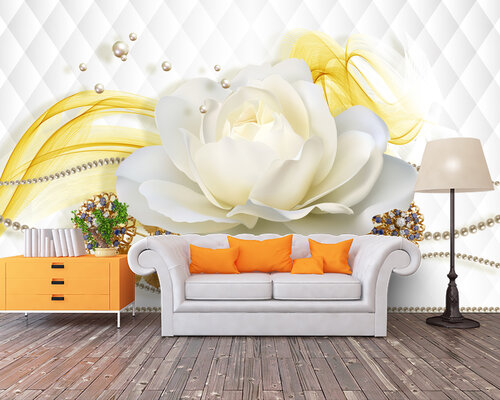 3D Белая роза 3D Белая роза