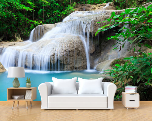 Чудесный белый водопад Чудесный белый водопад